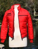 80's Red Ski Jacket Black Line