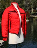 80's Red Ski Jacket Black Line