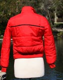 80's Red Ski Jacket Black Line