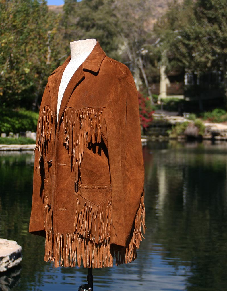 Brown Leather Cowgirl Frills Jacket