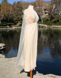 Sheer Lace Lining Back Cape